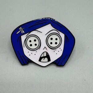 Coraline x Spooksieboo Facial Expressions SURPRISED GITD Blind Pin New Open